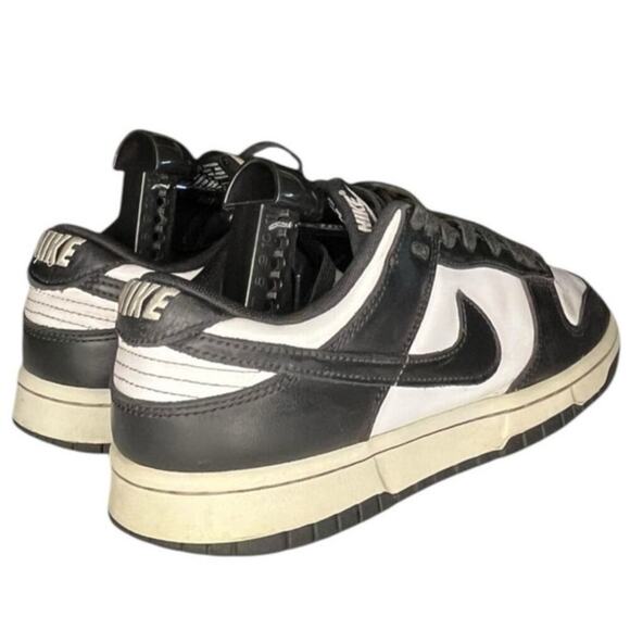 Mens Nike Dunk Low Retro DD1391-100 Leather Athletic Sneaker Shoes Size 8 Black - Picture 5 of 6